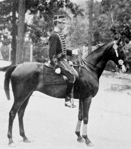 Axel Nordlander på Lady Artist vid OS 1912.