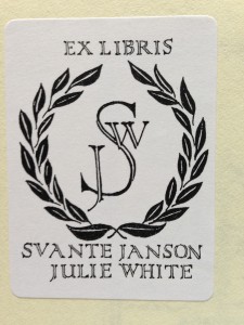 Exlibris Svante Janson Julie White