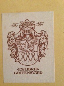 exlibris Gripensvärd brunt